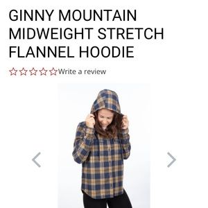 NWOT KLIM GINNY MTN FLANNEL HOODIE